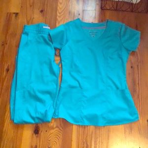 Healing hands teal scrubs xs NWOT